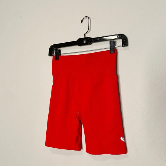 Women’s Best Power Seamless Cycling Shorts Red - Picture 6 of 9